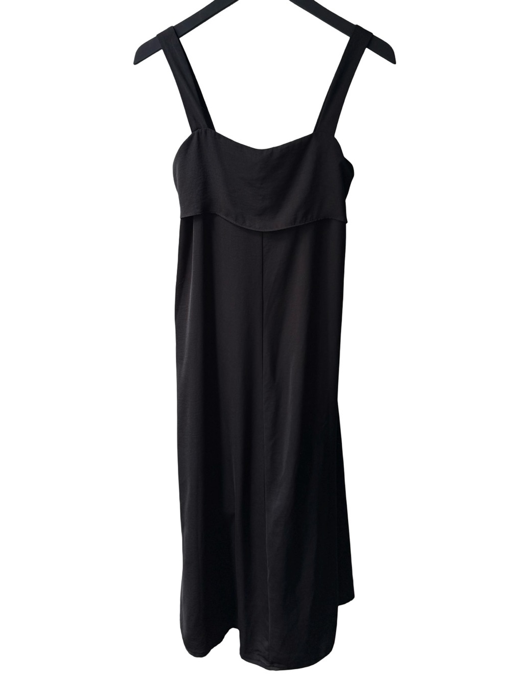 Banana Republic Black Midi Dress with Wide Straps